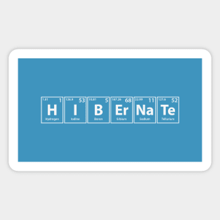 Hibernate (H-I-B-Er-Na-Te) Periodic Elements Spelling Sticker